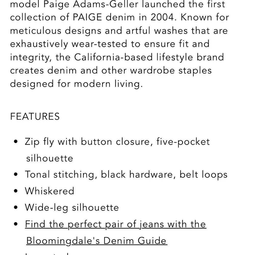 PAIGE Anessa High Rise Wide Leg Ankle
Jeans in Sussex EUC - Picture 7 of 14